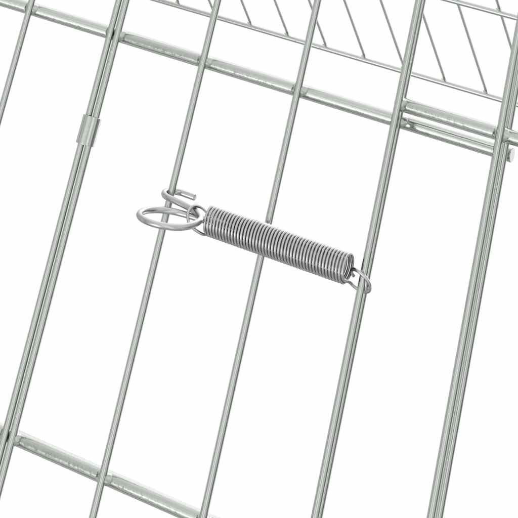 Hühnerkäfig Silber 650 x 100 x 85 cm Verzinkter Stahl