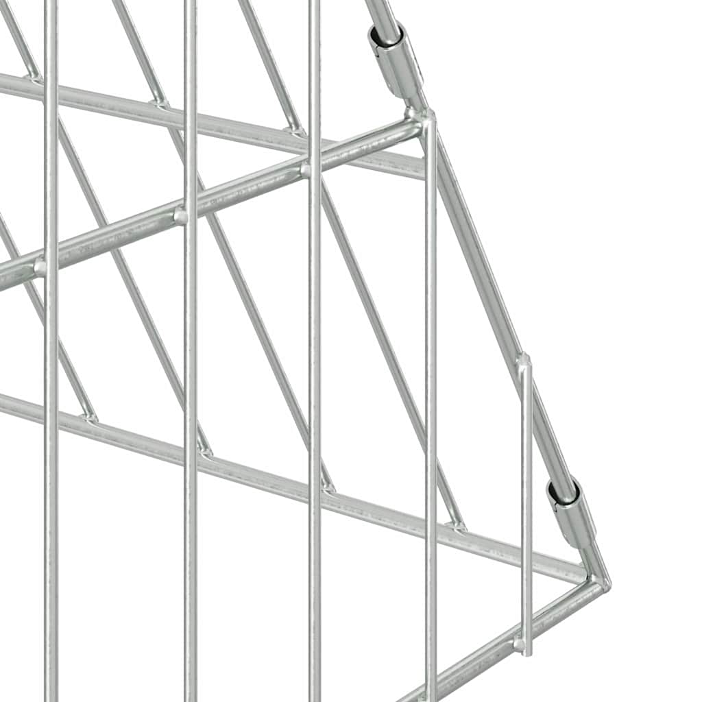 Hühnerkäfig Silber 650 x 100 x 85 cm Verzinkter Stahl