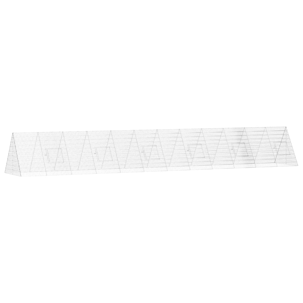 Hühnerkäfig Silber 650 x 100 x 85 cm Verzinkter Stahl
