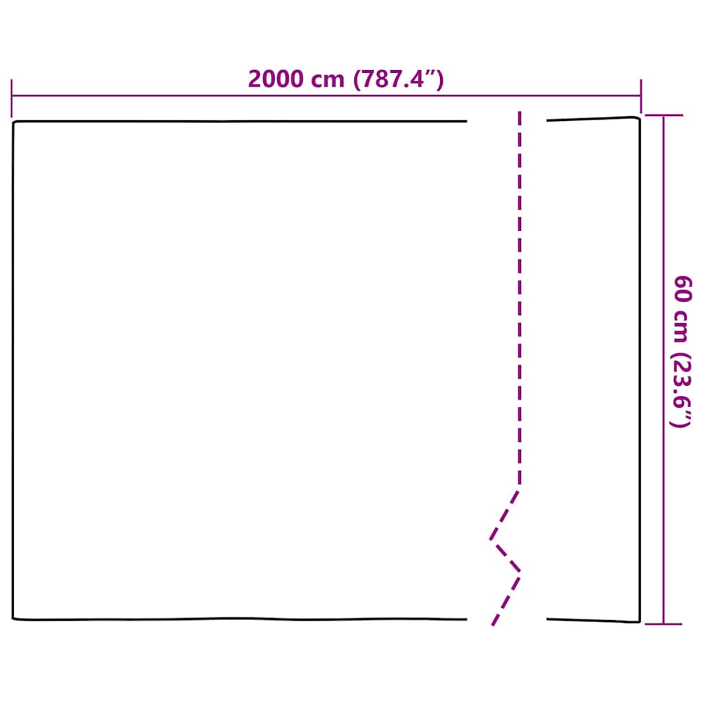 Statische Fensterfolie Transparent 60 x 2000 cm PVC