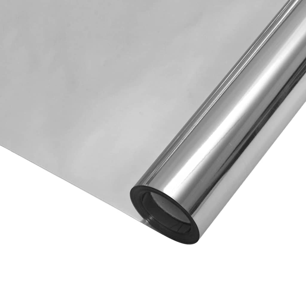 Statische Reflektierende Solarfensterfolie Silber 90 x 1000 cm