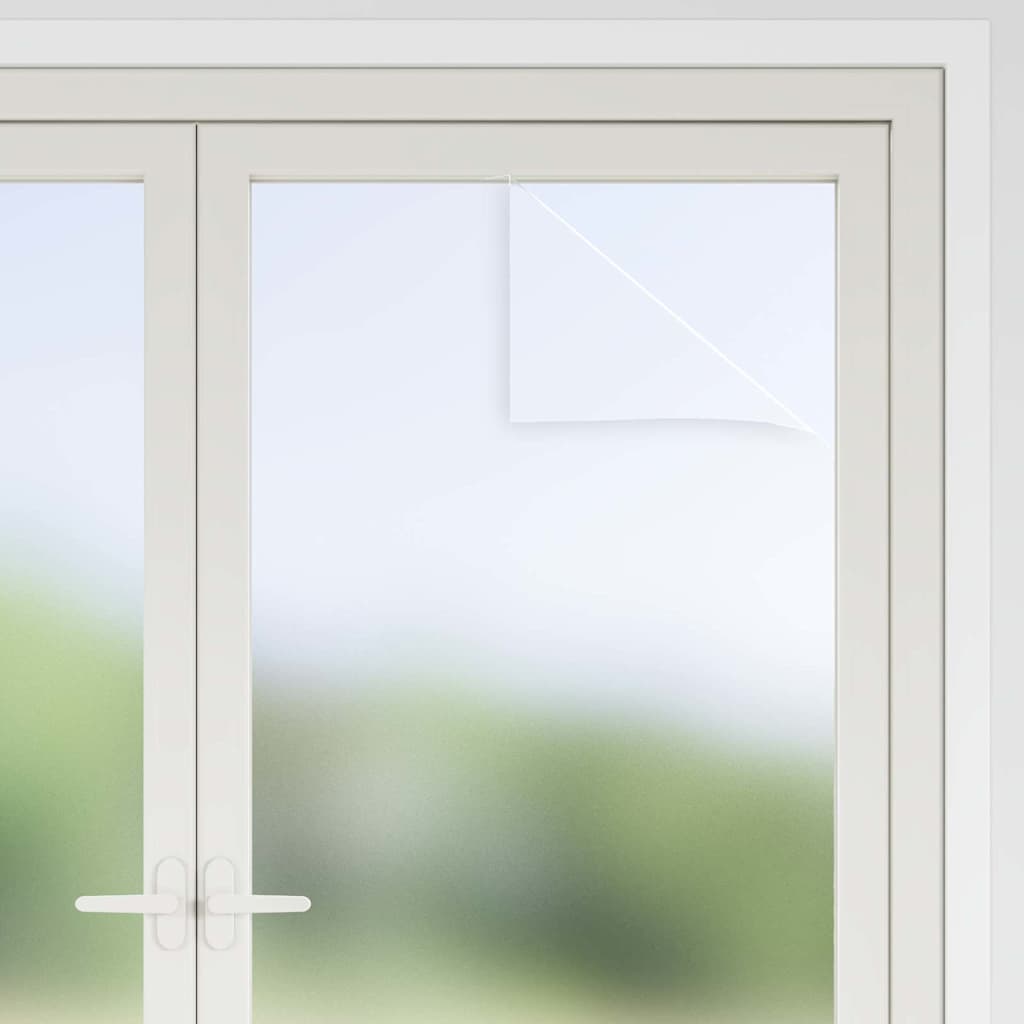 Selbstklebende Fensterfolie Frostiges Grau 90 x 1000 cm PVC