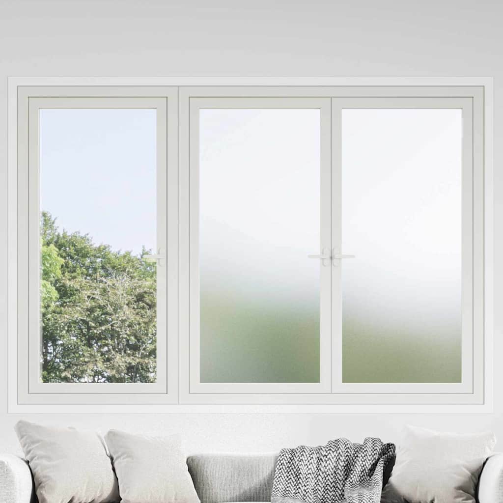 Selbstklebende Fensterfolie Frostiges Weiß 90 x 500 cm PVC