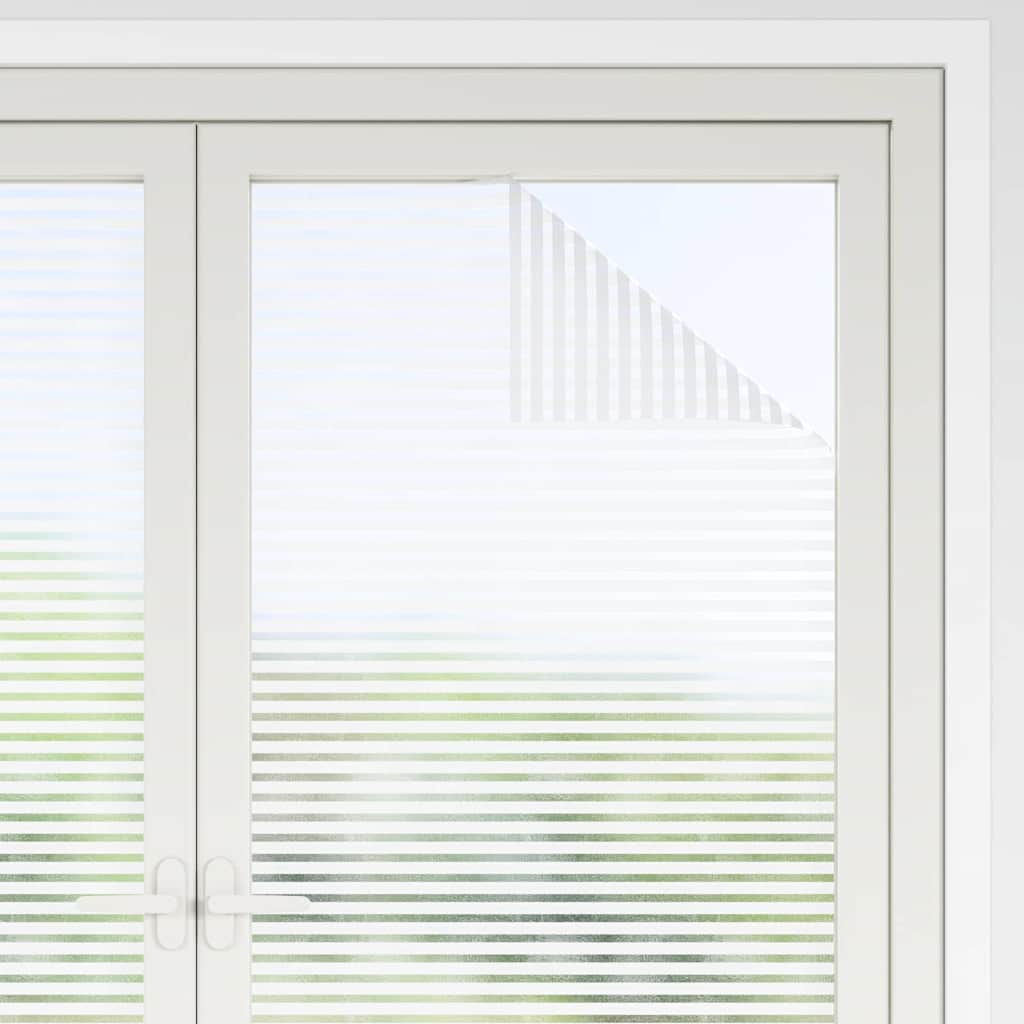Selbstklebende Fensterfolie Mattierte Streifen 90 x 1000 cm PVC