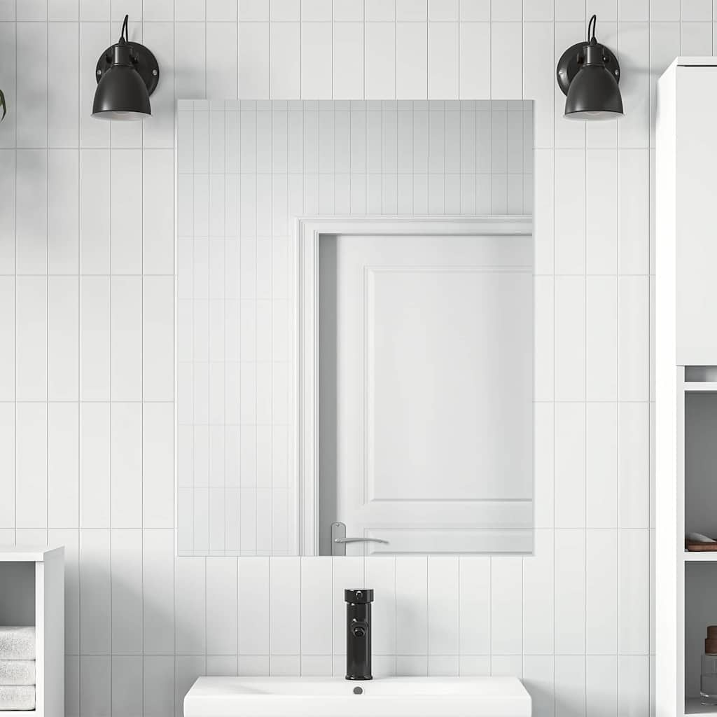 Selbstklebende Spiegel-Folie 90 x 150 cm 2 pcs Silber PET