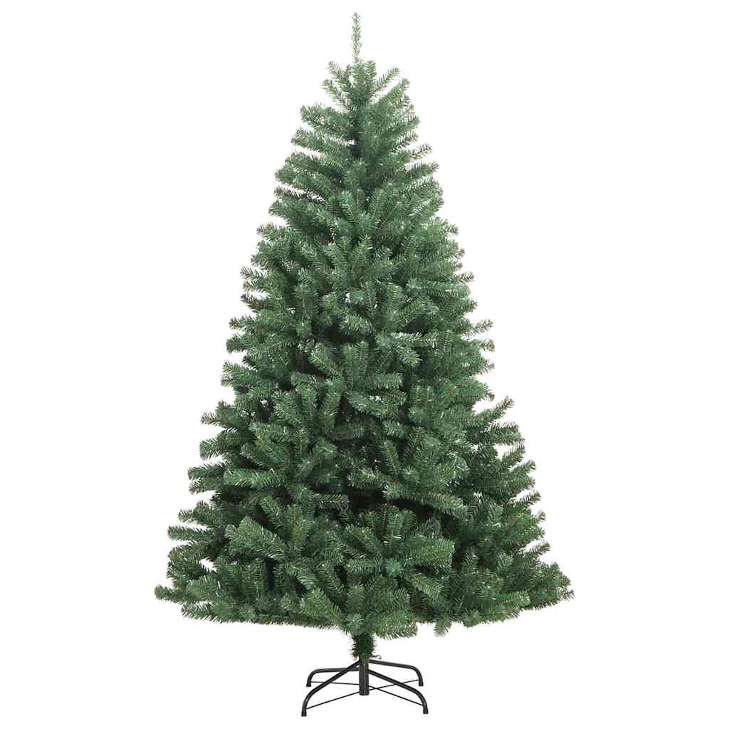 Künstlicher klappbarer Weihnachtsbaum mit 300 LEDs Grün 180 cm