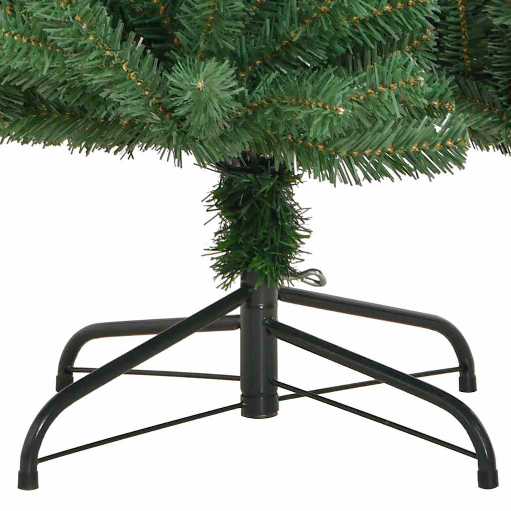 Künstlicher klappbarer Weihnachtsbaum mit 300 LEDs Grün 180 cm