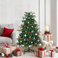 Künstlicher Weihnachtsbaum mit 150 LEDs mit Ständer Grün 150 cm