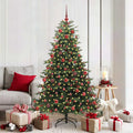 Künstlicher Weihnachtsbaum mit 300 LEDs mit Ständer Grün 180 cm