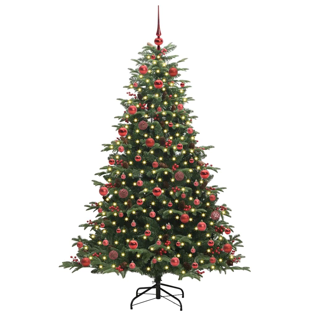 Künstlicher Weihnachtsbaum mit 300 LEDs mit Ständer Grün 180 cm