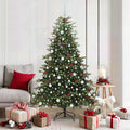 Künstlicher Weihnachtsbaum mit 300 LEDs mit Ständer Grün 180 cm