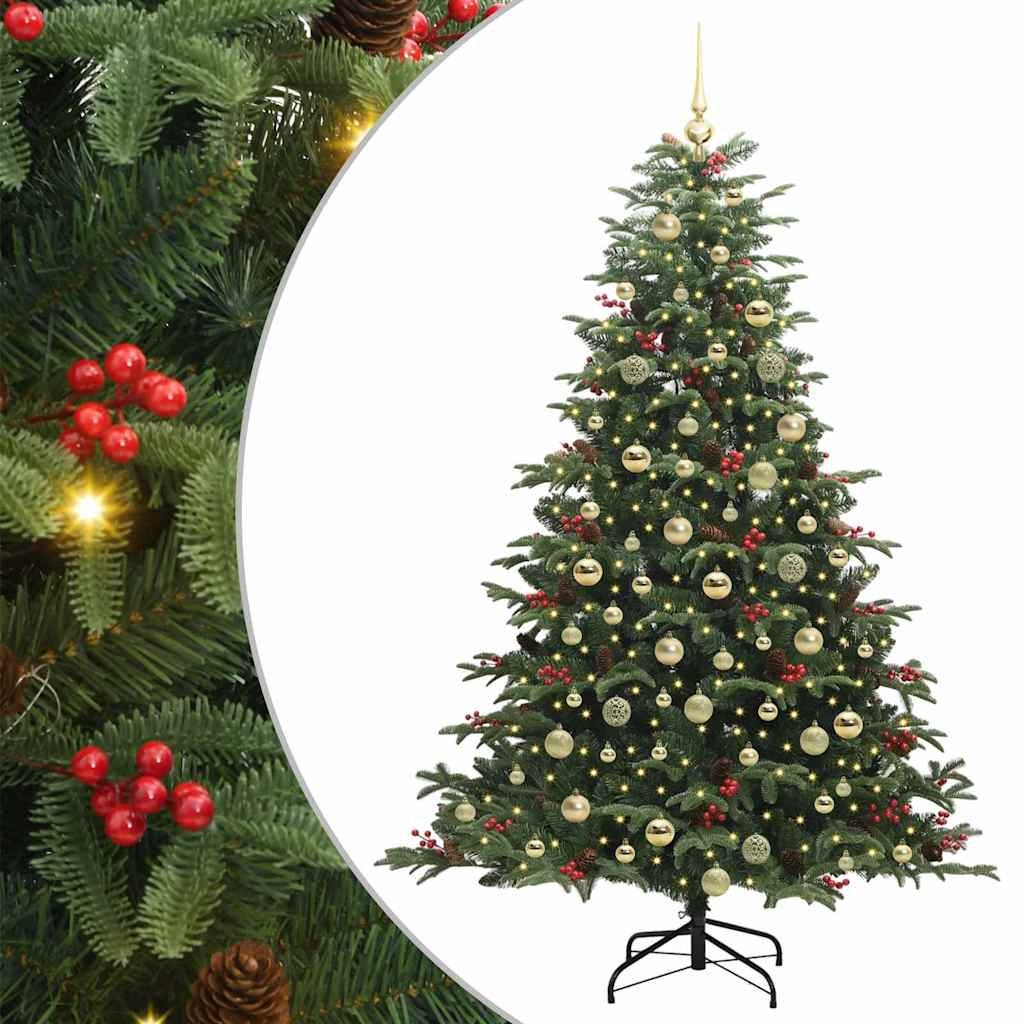 Künstlicher Weihnachtsbaum mit 300 LEDs mit Ständer Grün 180 cm