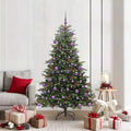Künstlicher Weihnachtsbaum mit 300 LEDs mit Ständer Grün 180 cm