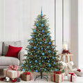 Künstlicher Weihnachtsbaum mit 300 LEDs mit Ständer Grün 180 cm