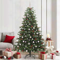 Künstlicher Weihnachtsbaum mit 300 LEDs mit Ständer Grün 210 cm