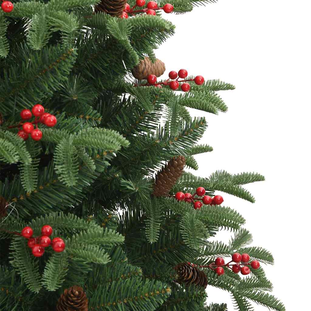 Künstlicher Weihnachtsbaum mit 300 LEDs mit Ständer Grün 240 cm