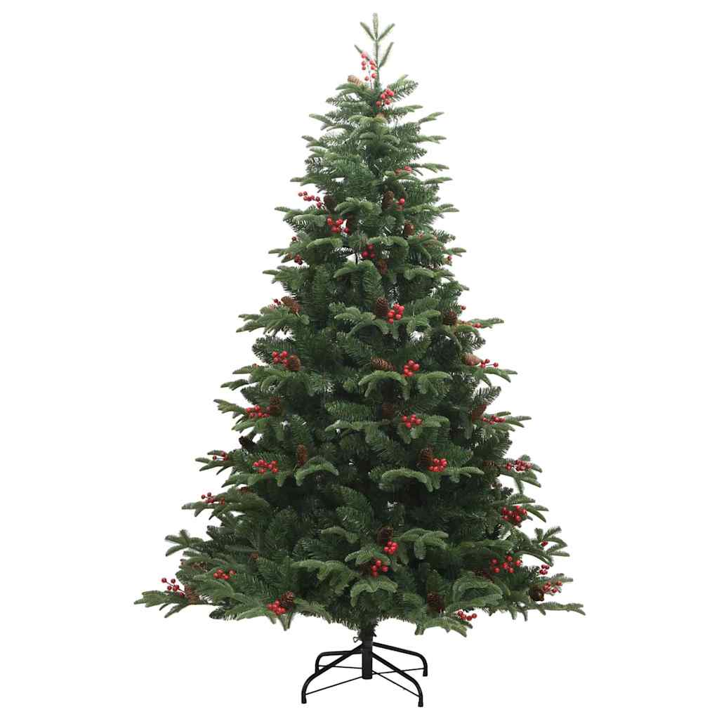 Künstlicher Weihnachtsbaum mit 300 LEDs mit Ständer Grün 240 cm