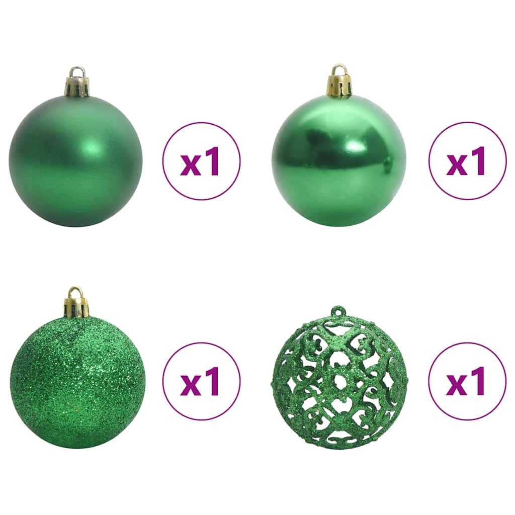 Künstlicher klappbarer Weihnachtsbaum Grün und Weiß 120 cm