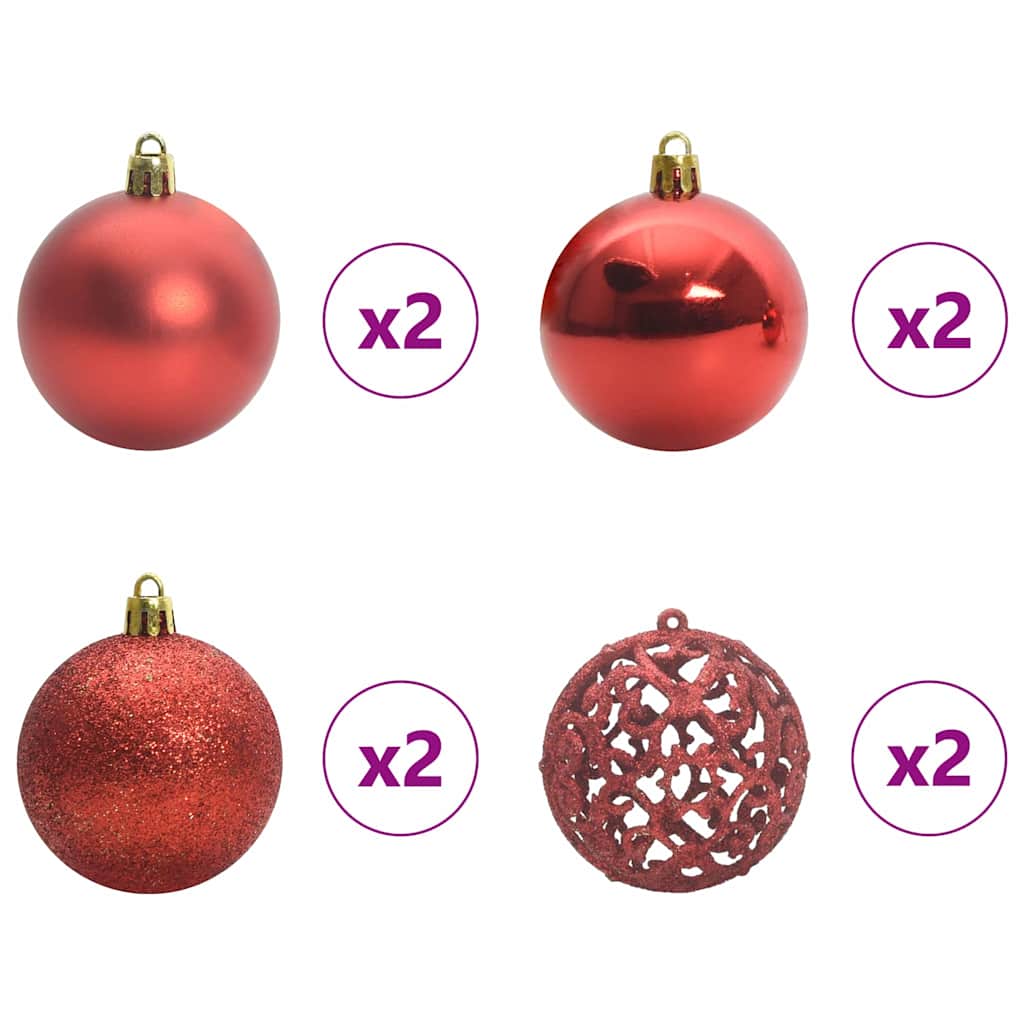 Künstlicher klappbarer Weihnachtsbaum Grün und Weiß 150 cm