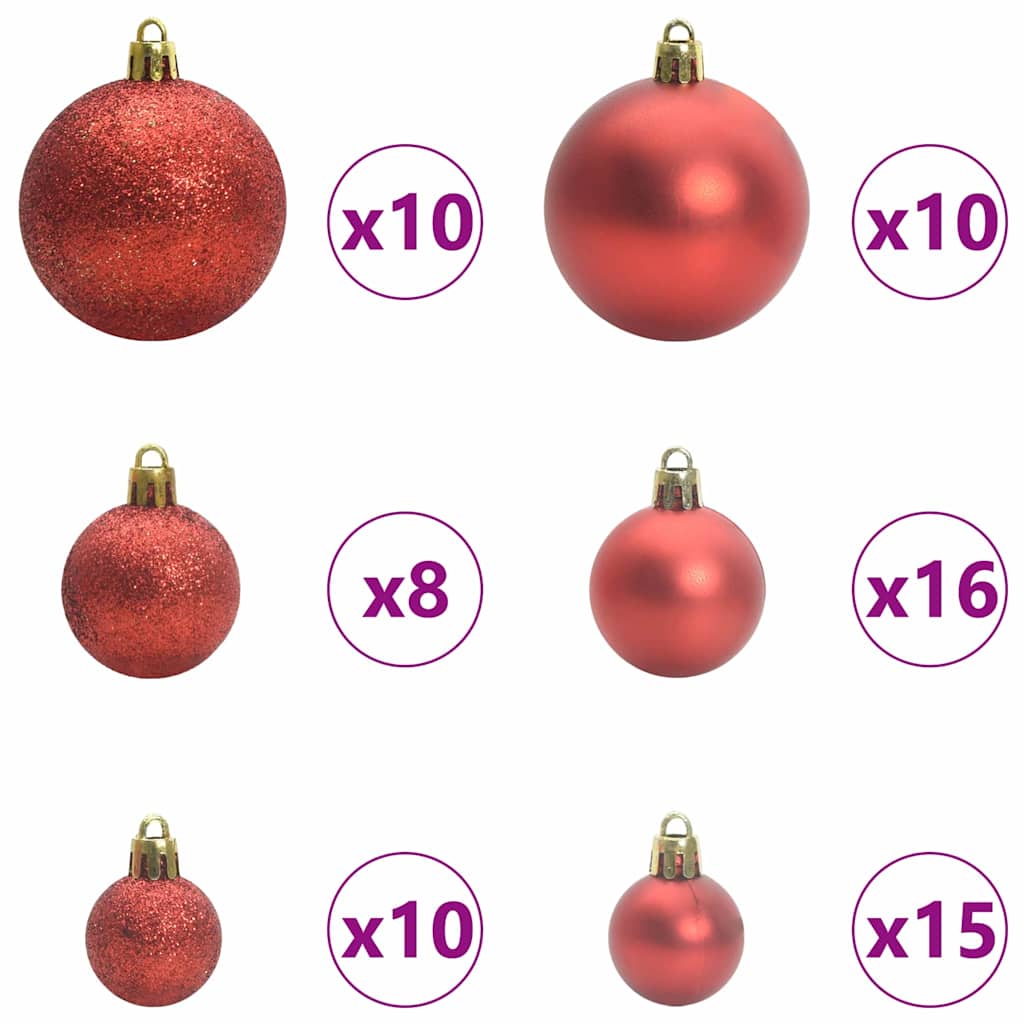 Künstlicher klappbarer Weihnachtsbaum Grün und Weiß 180 cm