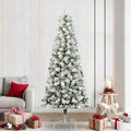 Künstlicher klappbarer Weihnachtsbaum Grün und Weiß 240 cm