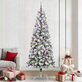 Künstlicher klappbarer Weihnachtsbaum Grün und Weiß 240 cm