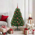 Künstlicher Weihnachtsbaum Grün 120 cm PVC und Metall
