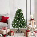 Künstlicher Weihnachtsbaum Grün 120 cm PVC und Metall