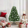 Künstlicher Weihnachtsbaum Grün 120 cm PVC und Metall