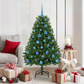 Künstlicher Weihnachtsbaum Grün 150 cm PVC und Metall
