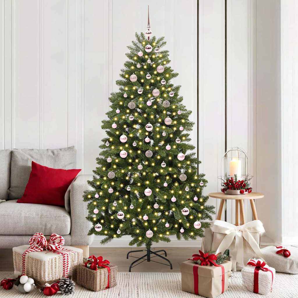 Künstlicher Weihnachtsbaum Grün 180 cm PVC und Metall