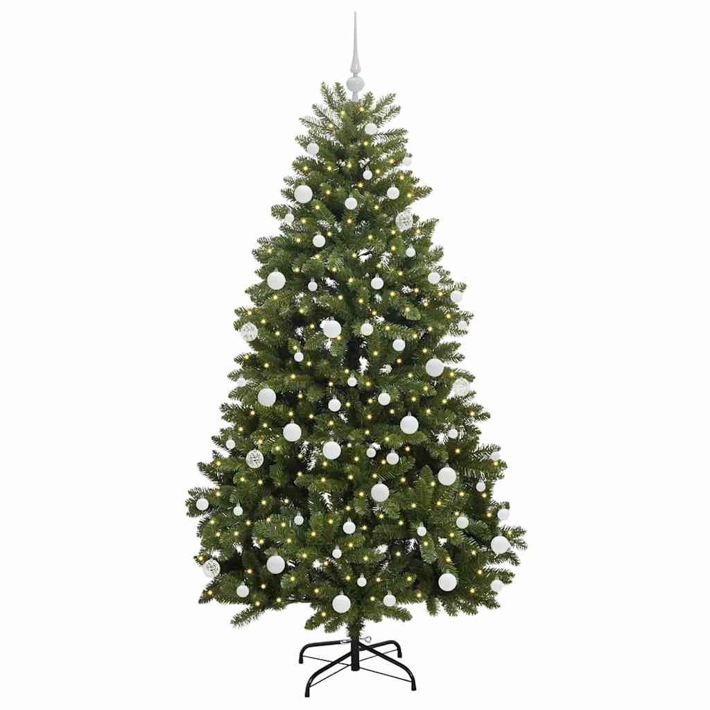 Künstlicher Weihnachtsbaum Grün 180 cm PVC und Metall