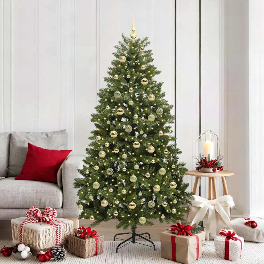 Künstlicher Weihnachtsbaum Grün 180 cm PVC und Metall