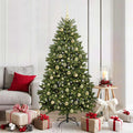 Künstlicher Weihnachtsbaum Grün 180 cm PVC und Metall
