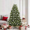Künstlicher Weihnachtsbaum Grün 180 cm PVC und Metall
