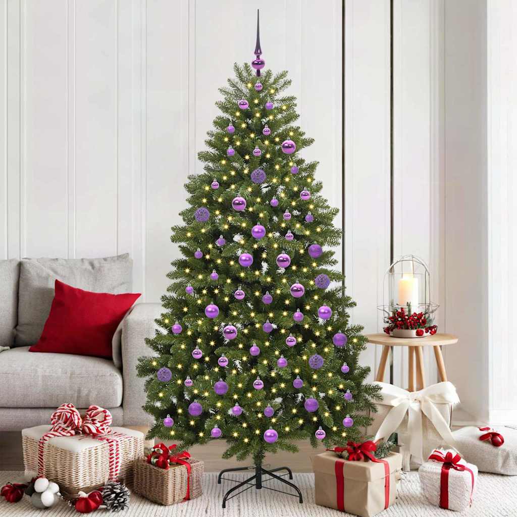 Künstlicher Weihnachtsbaum Grün 180 cm PVC und Metall