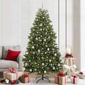 Künstlicher Weihnachtsbaum Grün 210 cm PVC und Metall