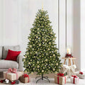 Künstlicher Weihnachtsbaum Grün 210 cm PVC und Metall