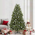 Künstlicher Weihnachtsbaum Grün 210 cm PVC und Metall