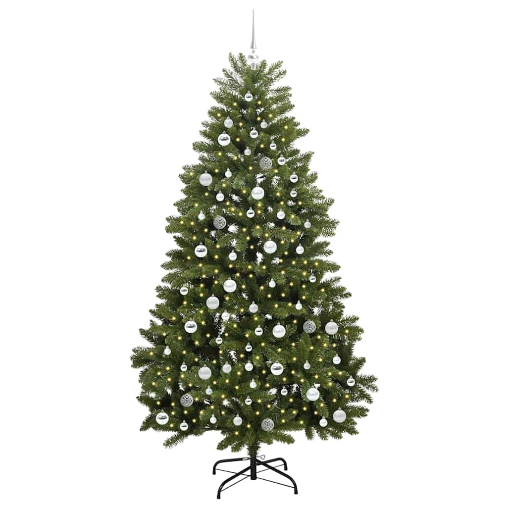 Künstlicher Weihnachtsbaum Grün 210 cm PVC und Metall