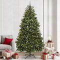 Künstlicher Weihnachtsbaum Grün 240 cm PVC und Metall