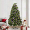 Künstlicher Weihnachtsbaum Grün 240 cm PVC und Metall