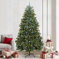 Künstlicher Weihnachtsbaum Grün 240 cm PVC und Metall