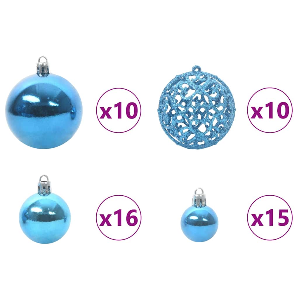 Künstlicher Weihnachtsbaum Grün 240 cm PVC und Metall