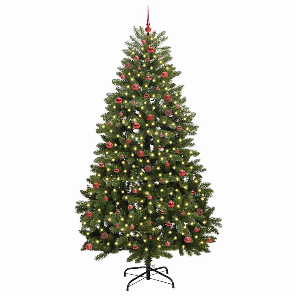 Künstlicher Weihnachtsbaum Grün 270 cm PVC und Metall