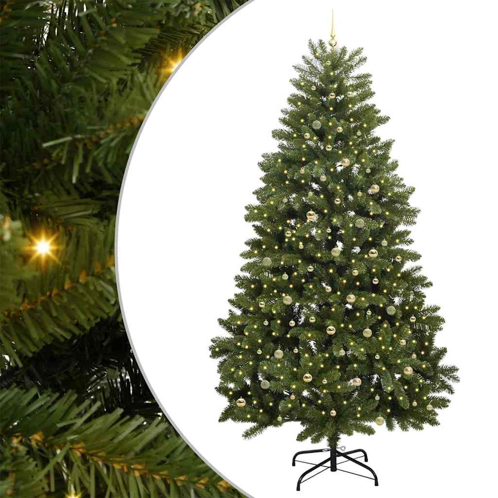 Künstlicher Weihnachtsbaum Grün 270 cm PVC und Metall