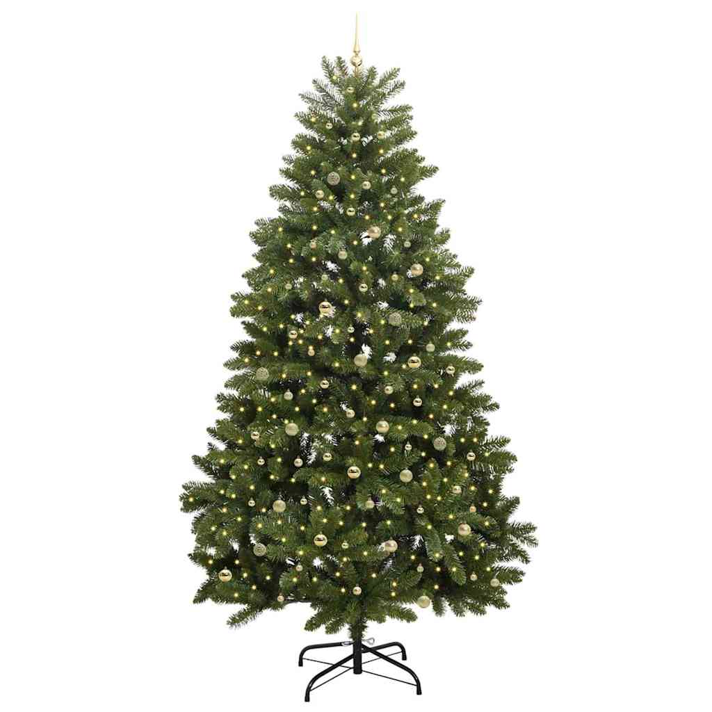 Künstlicher Weihnachtsbaum Grün 270 cm PVC und Metall