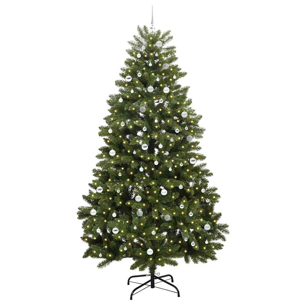 Künstlicher Weihnachtsbaum Grün 270 cm PVC und Metall