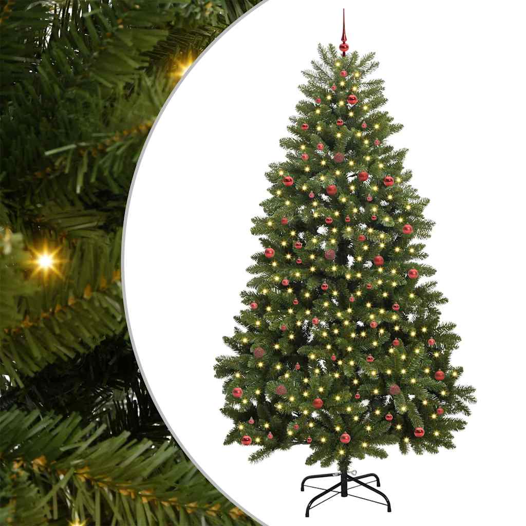 Künstlicher Weihnachtsbaum Grün 300 cm PVC und Metall