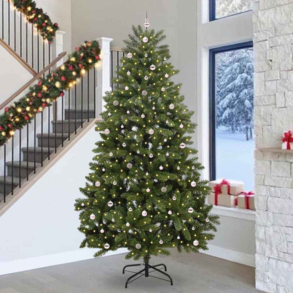 Künstlicher Weihnachtsbaum Grün 300 cm PVC und Metall